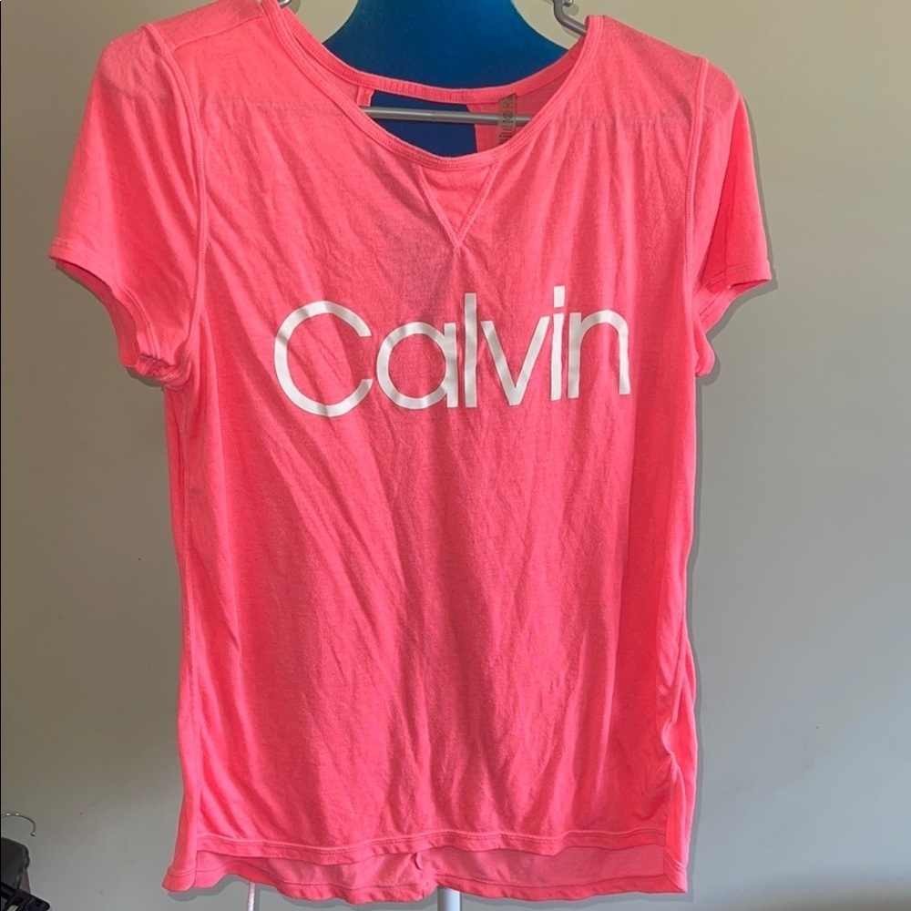 Calvin Klein Neon Pink Short Sleeve Tee